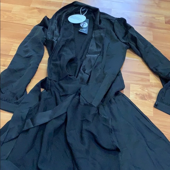 NWT black midi wrap skater dress - Picture 5 of 6